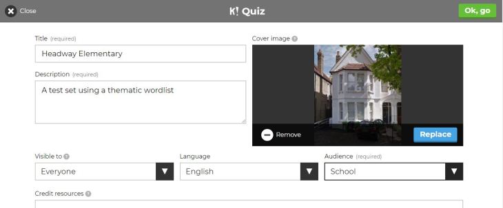 filled in kahoot cover screen